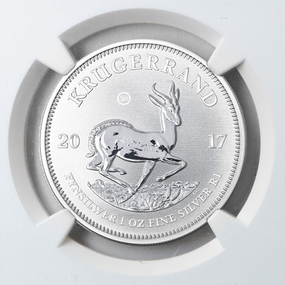 Krugerrand 1oz Silver 2017 PU Graded Slabs-The Scoin Shop