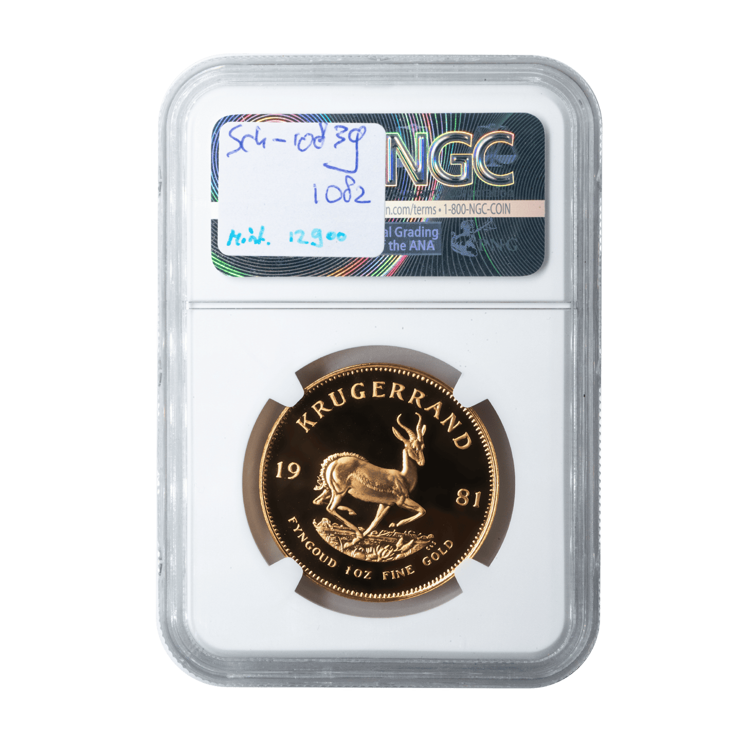 1981 Graded 1 Oz Proof Krugerrand PF68 Ultra Cameo-The Scoin Shop