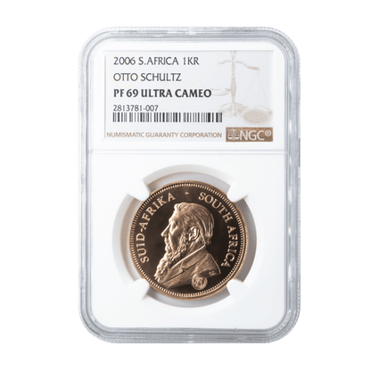 2006 Graded 1 Oz Proof Krugerrand Otto Schulz PF69 Ultra Cameo-The Scoin Shop