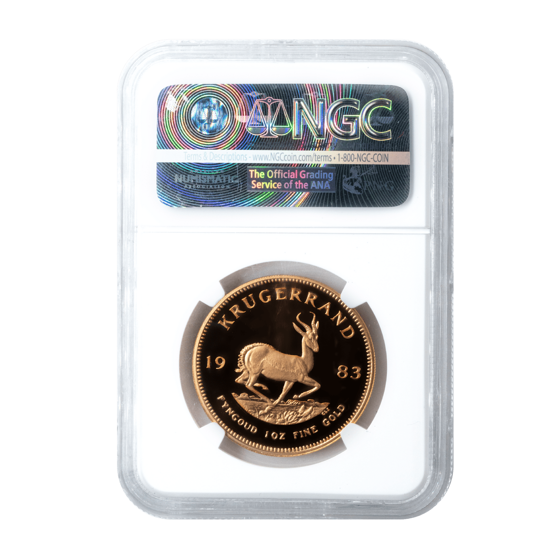 1983 Graded 1 Oz Proof Krugerrand PF69 Ultra Cameo-The Scoin Shop