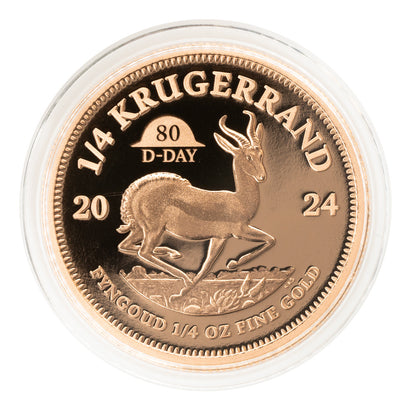 Krugerrand 80th Anniversary of D-Day Proof Privy Mark Fractional Set 2024