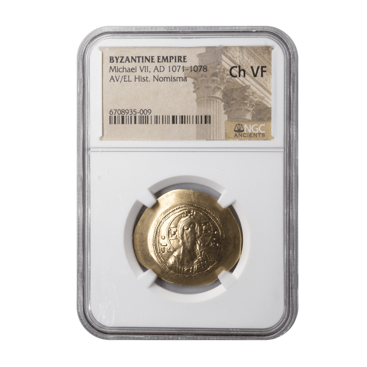 Michael VII Doukas – Histamenon Nomisma (Christ Bust / Inverse Die Flaw)-The Scoin Shop