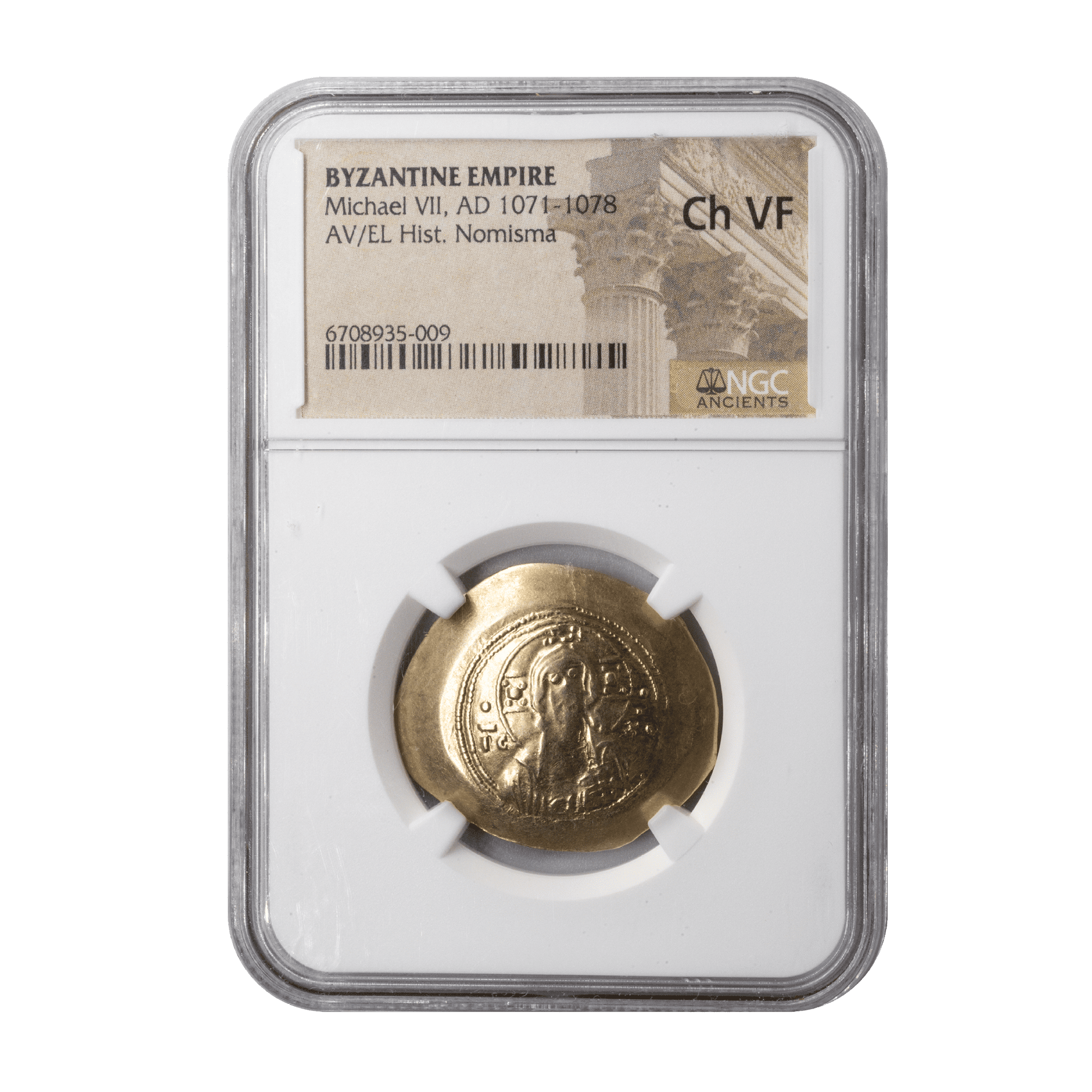 Michael VII Doukas – Histamenon Nomisma (Christ Bust / Inverse Die Flaw)-The Scoin Shop