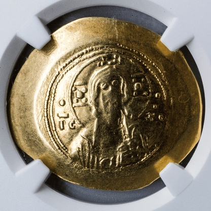 Michael VII Doukas – Histamenon Nomisma (Christ Bust / Inverse Die Flaw)-The Scoin Shop