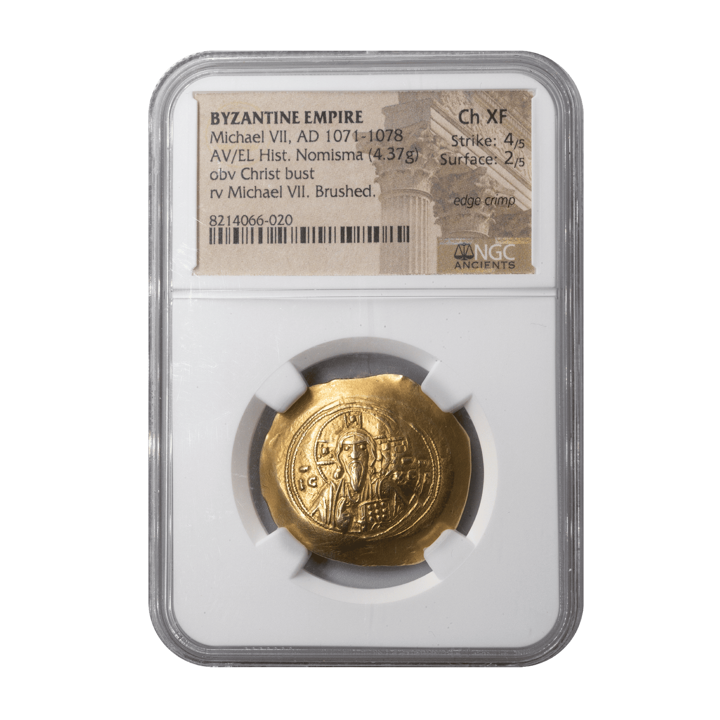 Michael VII Doukas Histamenon Nomisma (Christ Bust w/Edge Crimp)-The Scoin Shop