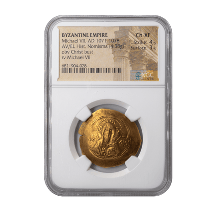 Michael VII Doukas Histamenon Nomisma Christ Bust-The Scoin Shop
