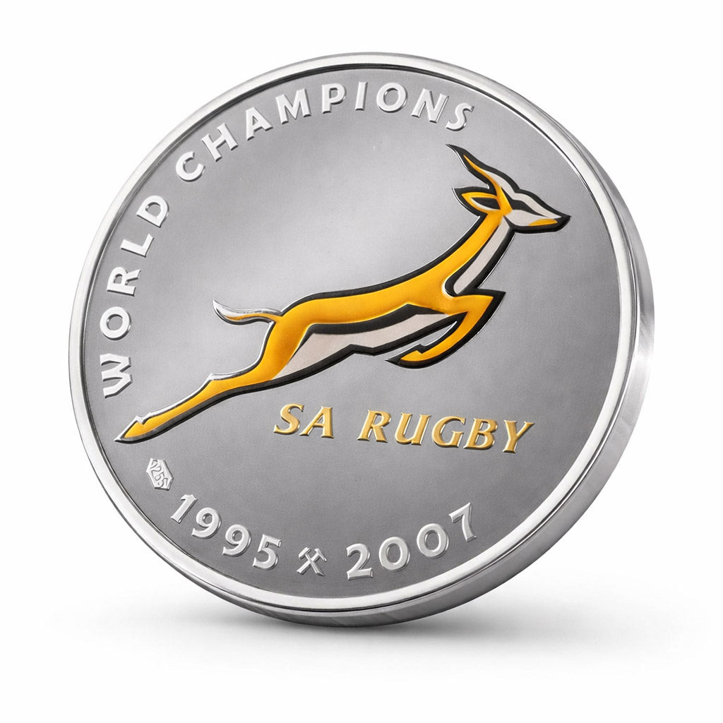 2011 Mandela Rugby 1oz Proof Silver Medallion
