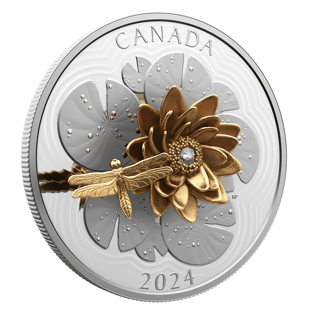 The Dragonfly and the Bloom 5 oz. Pure Silver Coin