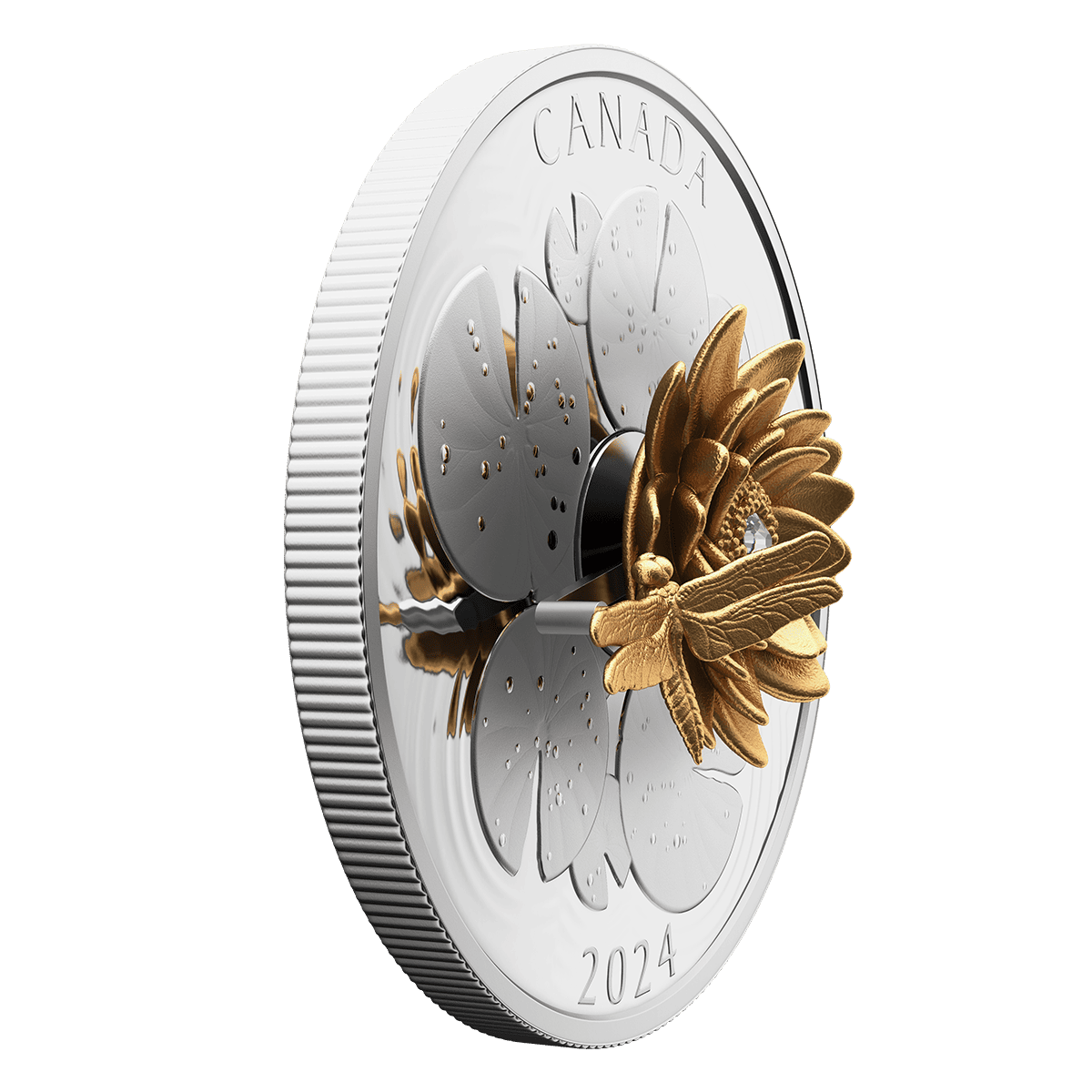 The Dragonfly and the Bloom 5 oz. Pure Silver Coin-The Scoin Shop