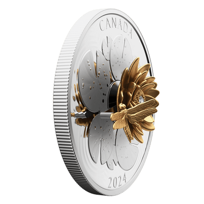 The Dragonfly and the Bloom 5 oz. Pure Silver Coin-The Scoin Shop