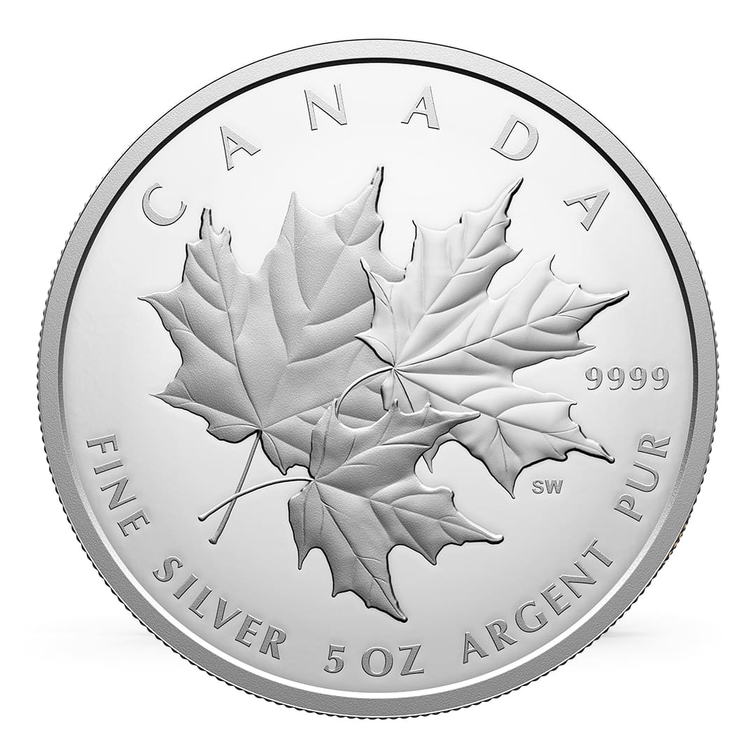 Triple Maple Leafs 1 oz Gold & 5 oz Silver Bundle