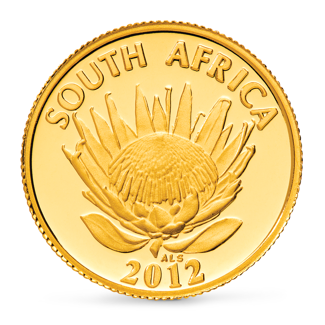 The Greatest South African Love Story: Walter and Albertina Sisulu 2012 Protea 1/10 oz Gold