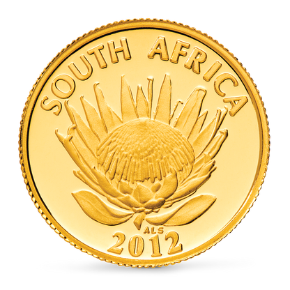The Greatest South African Love Story: Walter and Albertina Sisulu 2012 Protea 1/10 oz Gold