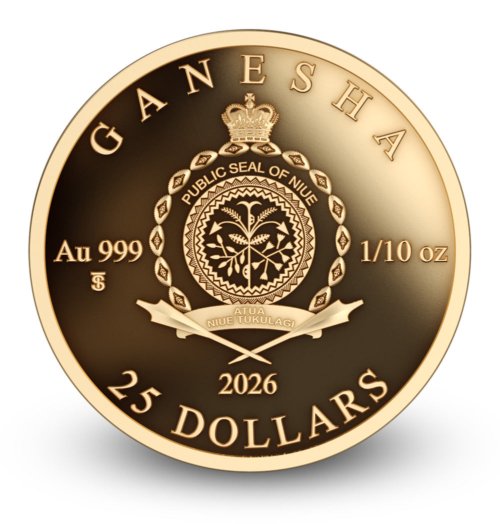 2026 Ganesha 1/10 oz Gold Proof Coin
