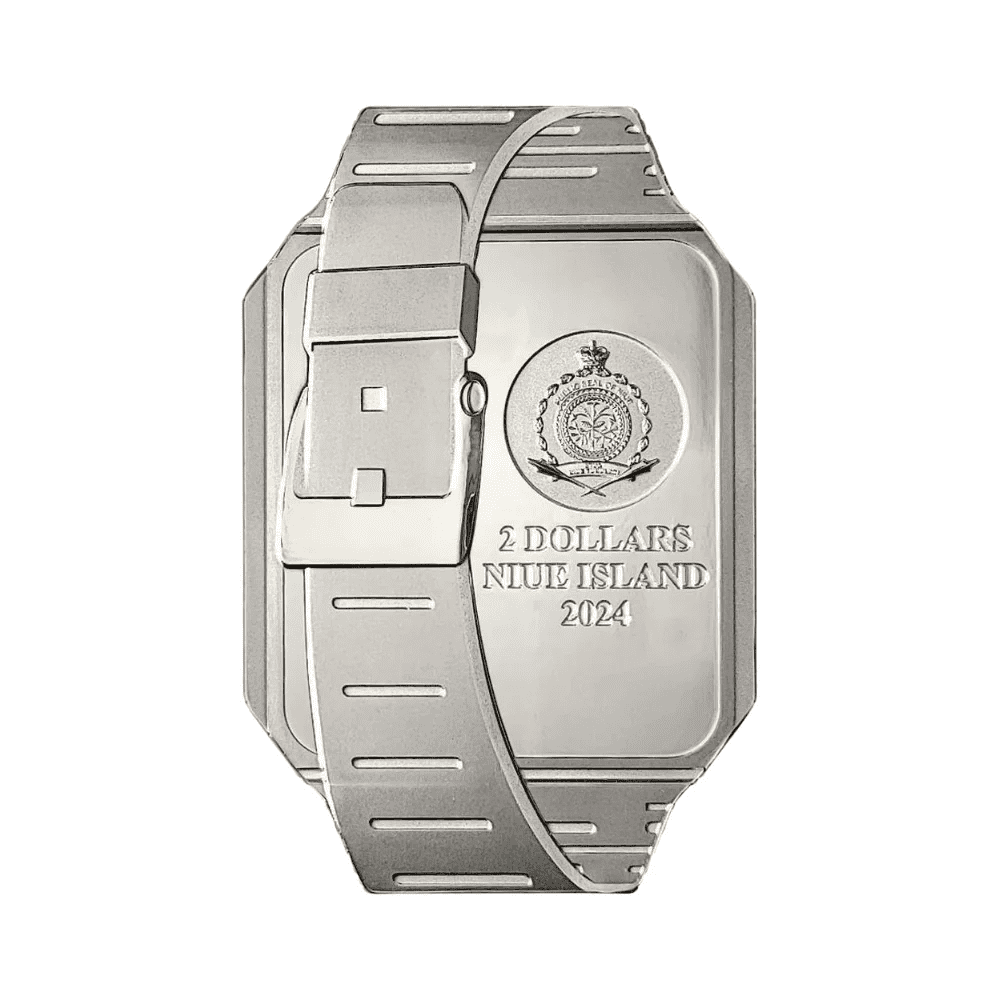 Databank Watch TechStalgic 2 oz Silver Coin $2 Niue 2024