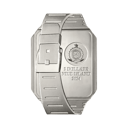 Databank Watch TechStalgic 2 oz Silver Coin $2 Niue 2024
