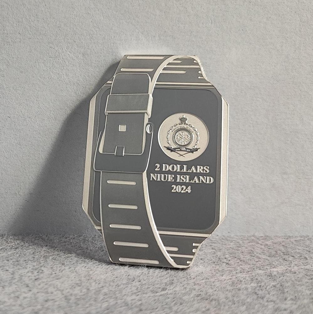 Databank Watch TechStalgic 2 oz Silver Coin $2 Niue 2024