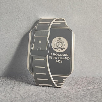 Databank Watch TechStalgic 2 oz Silver Coin $2 Niue 2024