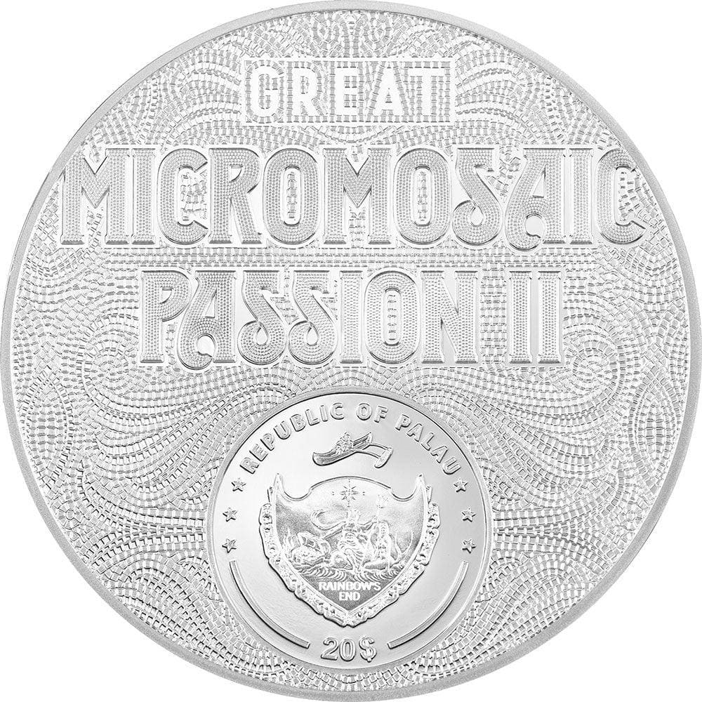 Frida Kahlo La Maravilla | Great Micromosaic Passion II 3oz Silver Coin
