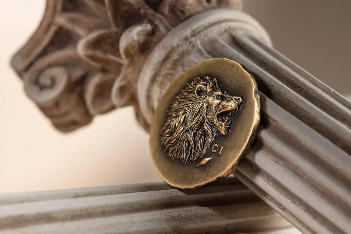 Leon Numismatic Icons 1 Oz Gold Coin Cook Islands 2025