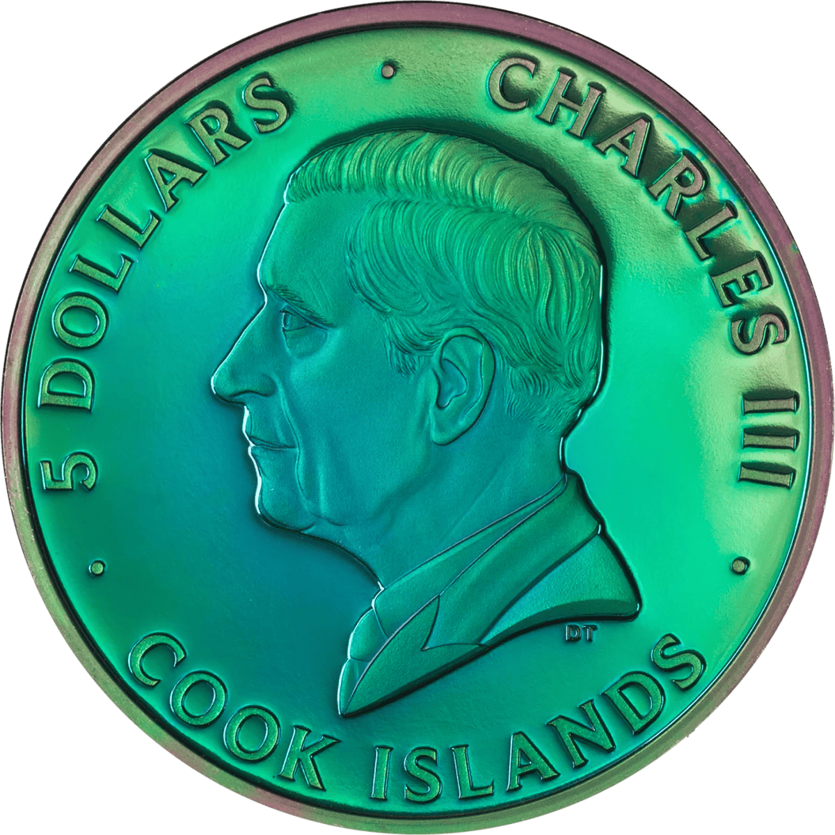 2025 Cook Islands Spectrum Peacock 1 oz Silver Colorized Proof Coin-The Scoin Shop