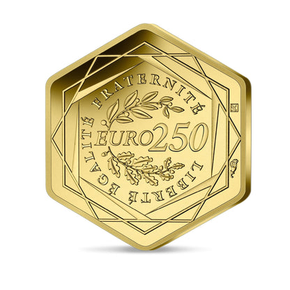 Genie & the Arc de Triomphe Hexagonal 2022 Gold Coin
