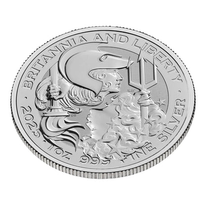 Britannia and Liberty 2025 1oz Silver Bullion Coin