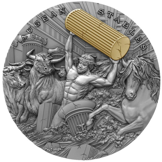 Twelve Labours of Hercules 2oz Silver Coin-The Scoin Shop