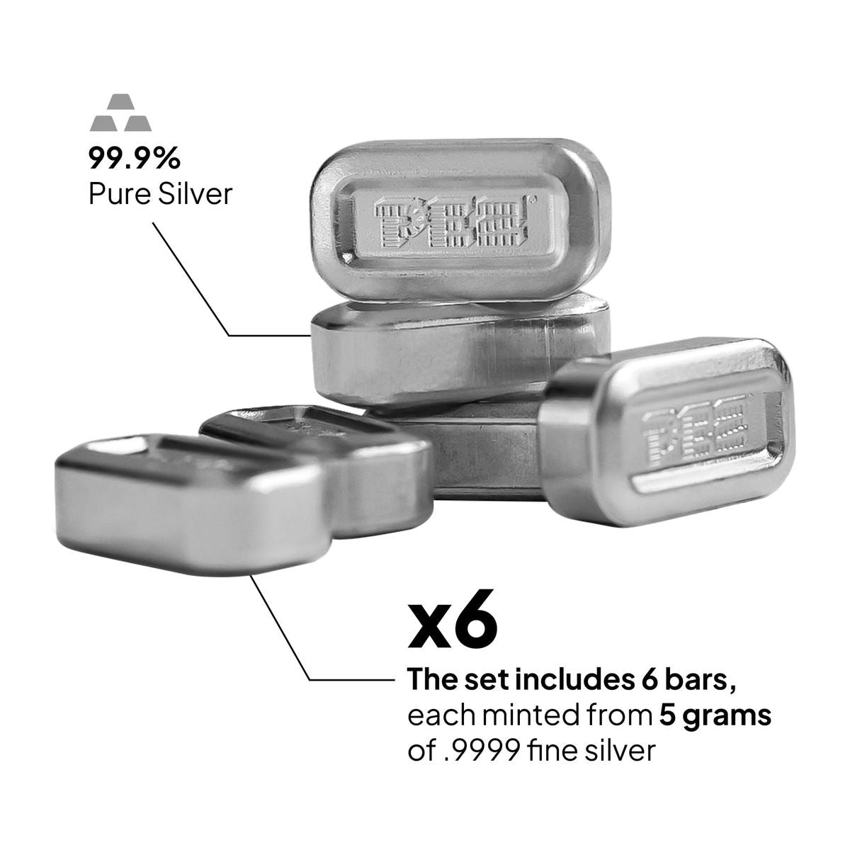 PEZ Happy Spring Silver Bar & Dispenser - Limited Edition Candy Dispenser