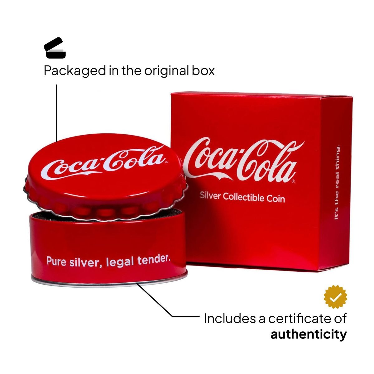 美術品・アンティーク・コレクション た*う様 Coca-Cola 2018年銀製