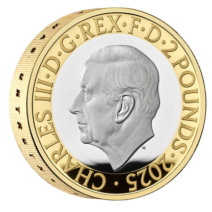 George Orwell £2 Silver Piedfort Proof Coin