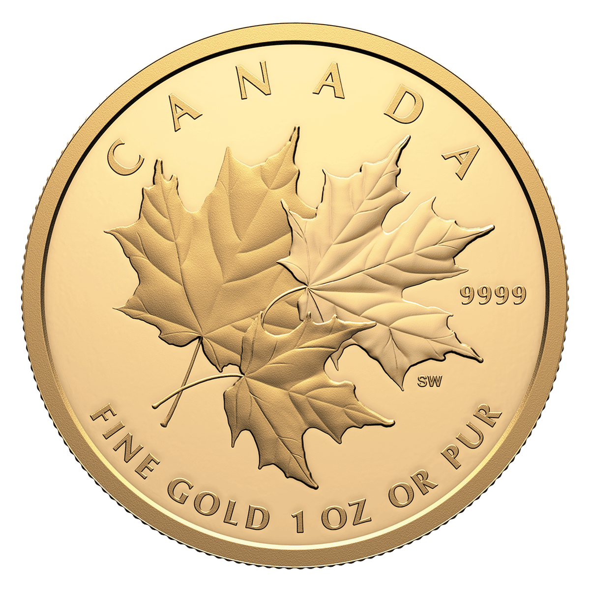 Canadian Triple Maple 1oz Gold 2025-The Scoin Shop