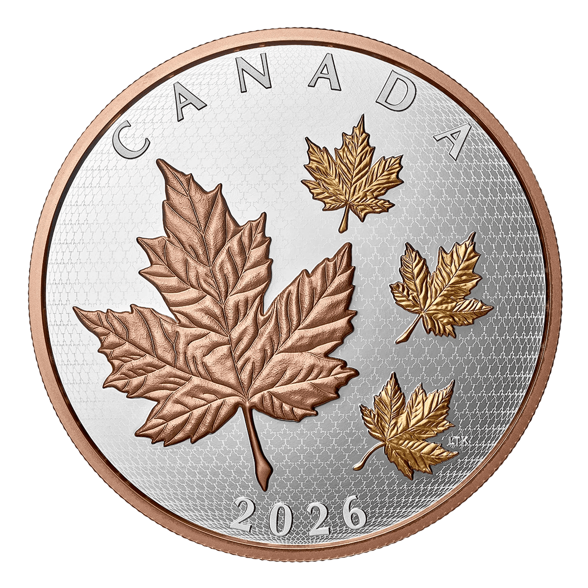 Canadian Maple Leaves in Motion 5oz Silver 2026