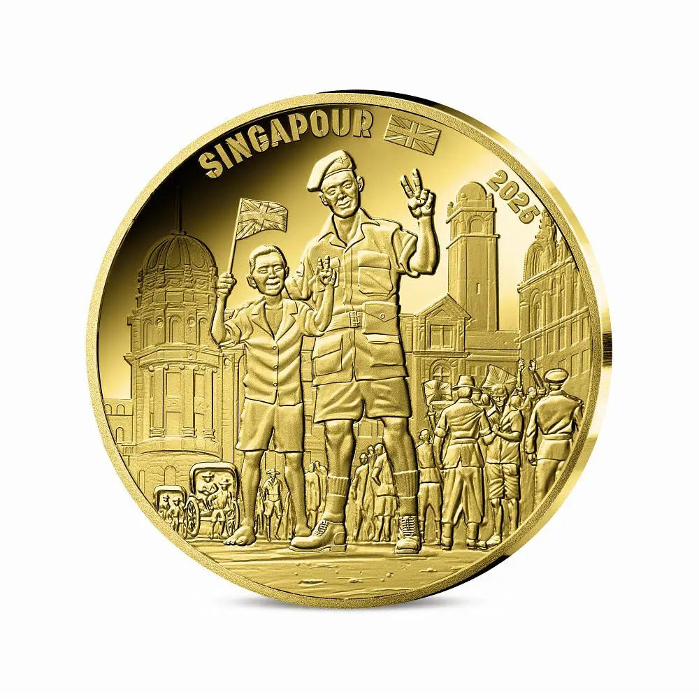 V‑E Day 80th Anniversary ¼ oz Gold Coin – British Soldier-The Scoin Shop