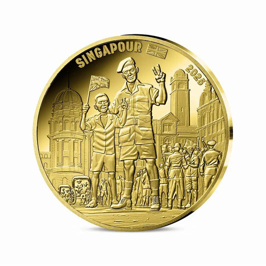 V‑E Day 80th Anniversary ¼ oz Gold Coin – British Soldier-The Scoin Shop