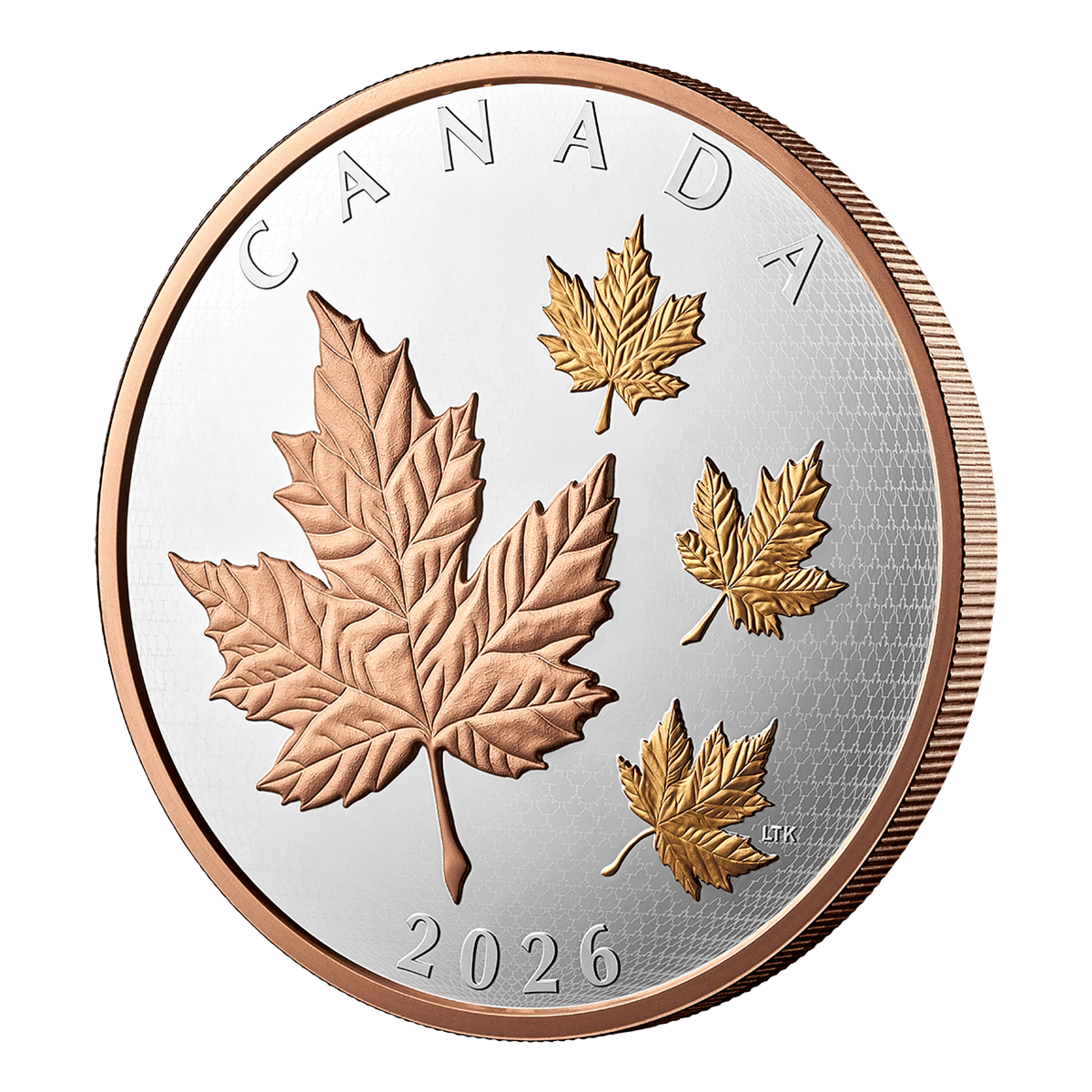 Canadian Maple Leaves in Motion 5oz Silver 2026