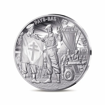 V‑E Day 80th Anniversary €10 Silver Coin – French Soldier-The Scoin Shop