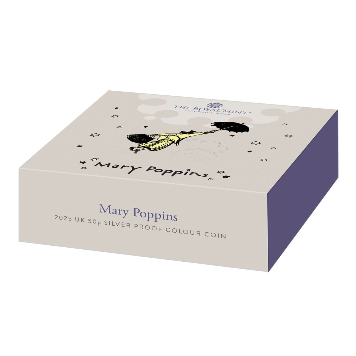 Mary Poppins 2025 UK 50p Silver Proof Colour Coin