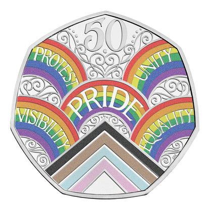 Commemorative 50 Years of Pride 50p Silver Proof Coin