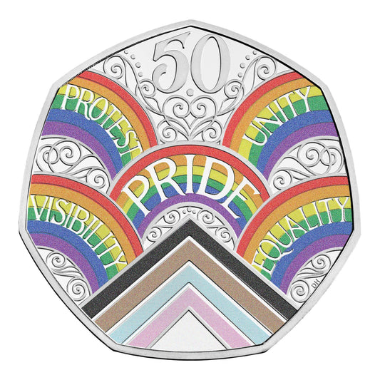 Commemorative 50 Years of Pride 50p Silver Proof Coin