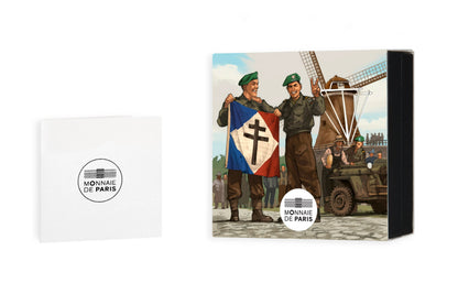 V‑E Day 80th Anniversary €10 Silver Coin – French Soldier-The Scoin Shop