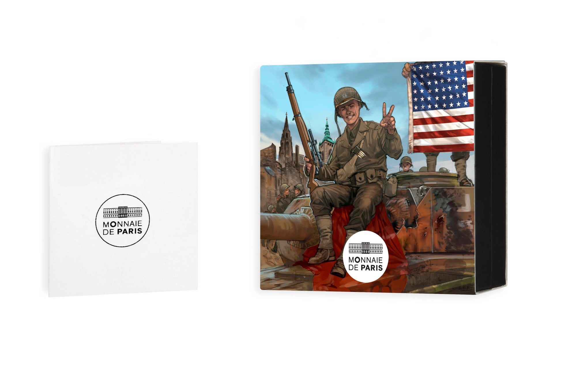 V‑E Day 80th Anniversary €10 Silver Coin – American Soldier-The Scoin Shop