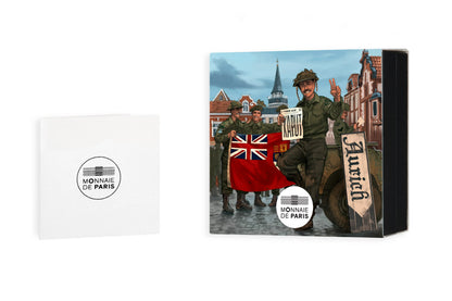V‑E Day 80th Anniversary €10 Silver Coin – Canadian Soldier-The Scoin Shop