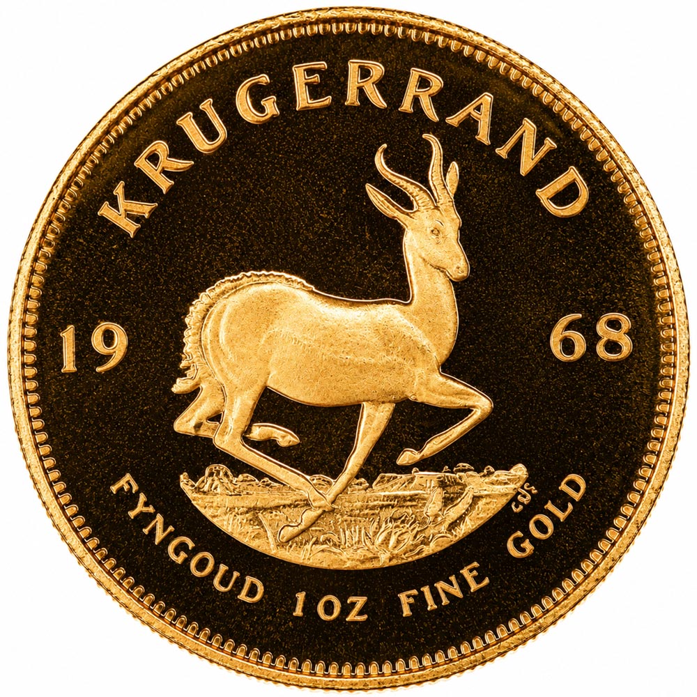 Krugerrand 1oz 1968 Double Frosted