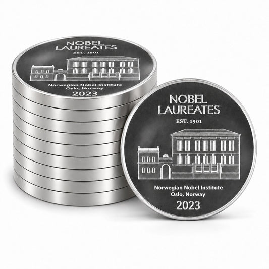 Alfred Nobel 1oz Silver 2023 Bundle of 10