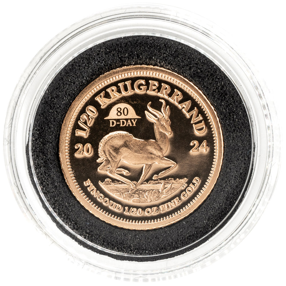 Krugerrand 80th Anniversary of D-Day Proof Privy Mark Fractional Set 2024