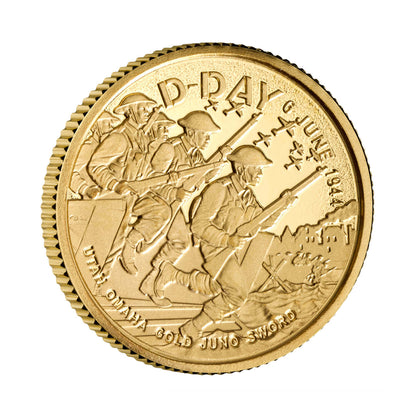 D-Day 2024 UK 1/40oz Gold Proof Coin – Limited Edition-The Scoin Shop
