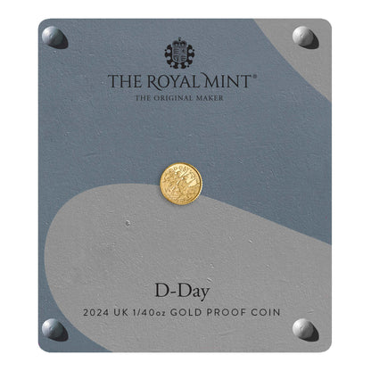 D-Day 2024 UK 1/40oz Gold Proof Coin – Limited Edition-The Scoin Shop