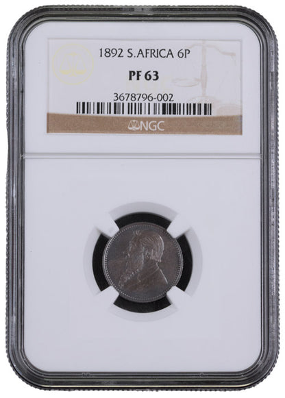 1892 Silver 6-Coin Proof Set – Including 1 Shilling, 2.5 Shilling, 2 Shilling, 3 Pence, 5 Shilling Double Shaft, and 6 Pence-The Scoin Shop