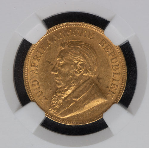 1893 1 Pond MS62 – NGC Certified South African Gold Coin